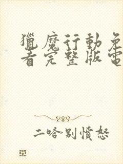 猎魔行动免费观看完整版电影高清封面