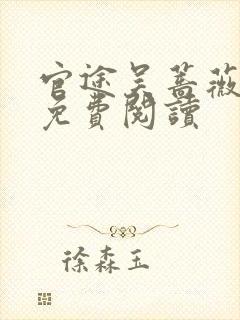 官途吴蔷薇全文免费阅读封面