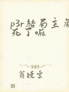 p3r结局主角死了嘛封面
