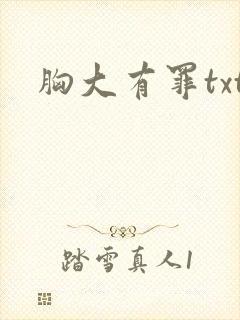 胸大有罪txt