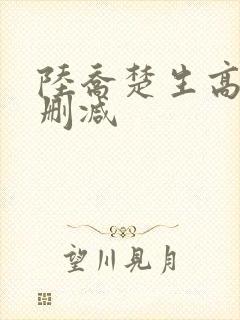 陆乔楚生高h无删减