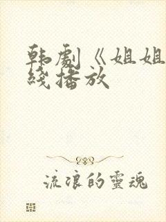 韩剧《姐姐》在线播放