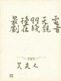 最后99天电视剧在线观看封面