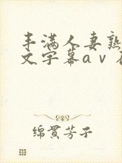 丰满人妻熟女中文字幕aⅴ在线网站