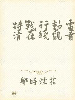 特战行动电影高清在线观看完整版封面