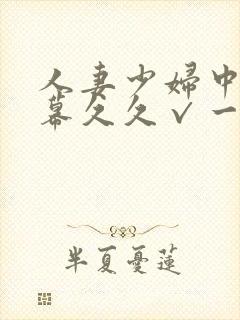 人妻少妇中文字幕久久√一