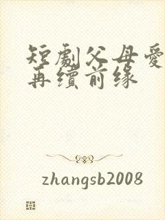 短剧父母爱情之再续前缘封面