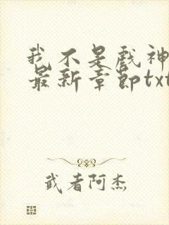 我不是戏神小说最新章节txt