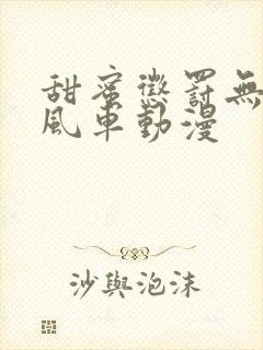 甜蜜惩罚无删减风车动漫