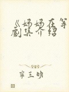 《妈妈在等你》剧集介绍