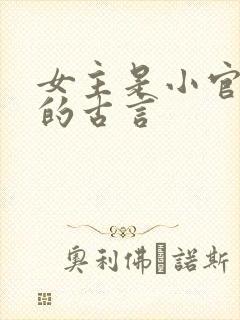 女主是小官之女的古言封面