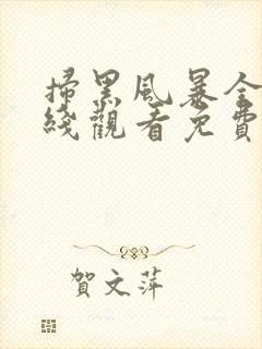 扫黑风暴全集在线观看免费完整版星辰