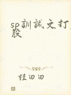 sp训诫文打屁股封面