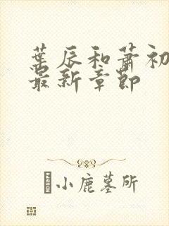 叶辰和萧初然的最新章节