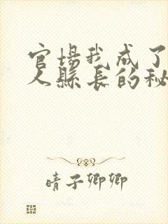 官场我成了大美人县长的秘书季风的小说