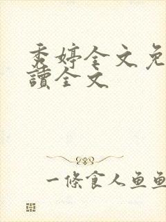 秀婷全文免费阅读全文封面