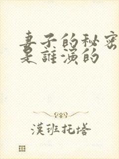 妻子的秘密电影是谁演的