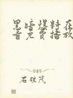 黑暗爆料在线观看免费播放在线