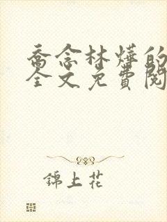 乔念林烨的小说全文免费阅读无弹窗