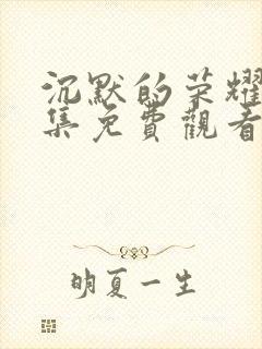 沉默的荣耀40集免费观看全集星辰影院