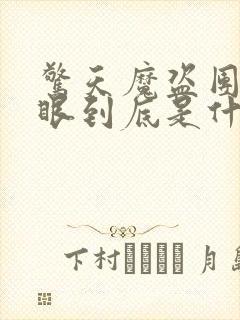 惊天魔盗团2天眼到底是什么