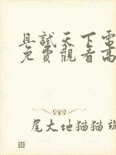 且试天下电视剧免费观看高清全集在