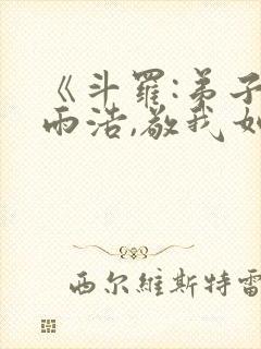 《斗罗:弟子霍雨浩,敬我如父》封面