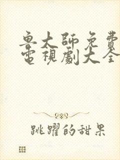 鲁大师免费观看电视剧大全在线观看