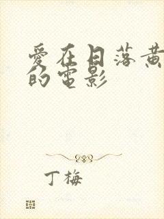 爱在日落黄昏时的电影