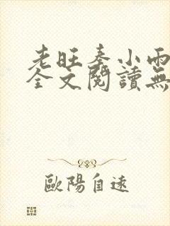 老旺秦小雨小说全文阅读无弹窗封面