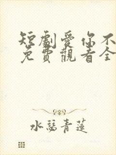 短剧爱你不逢时免费观看全集高清