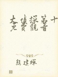 大侦探第十一季免费观看