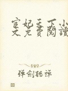 宦妃天下小说全文免费阅读