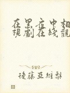 在黑夜中相拥电视剧在线观看免费高清