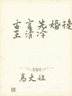 古言先婚后爱女主清冷封面