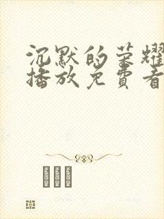 沉默的荣耀免费播放免费看封面