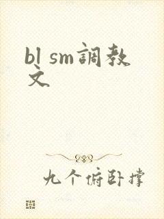 bl sm调教文