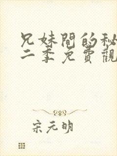 兄妹间的秘密第二季免费观看全集