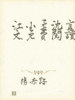 江小柔沈言城全文免费阅读