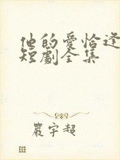 他的爱恰逢其时短剧全集