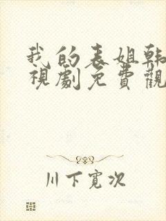 我的表姐韩剧电视剧免费观看在线