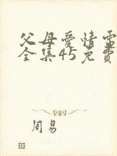父母爱情电视剧全集45免费观看