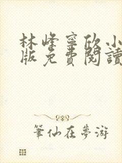 林峰宁欣小说正版免费阅读全文