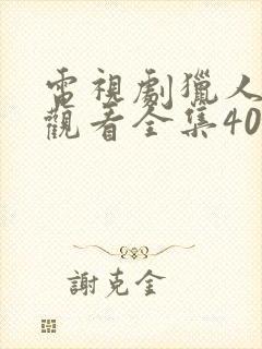 电视剧猎人在线观看全集40集