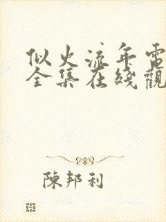 似火流年电视剧全集在线观看高清封面