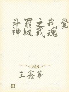 斗罗之我觉醒了神级武魂封面