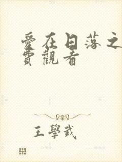 爱在日落之前免费观看