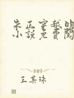 朱正穿越明朝的小说免费阅读