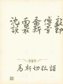 沈南乔傅毅珩小说最新章节免费阅读