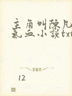 主角叫陈凡提升气血小说txt